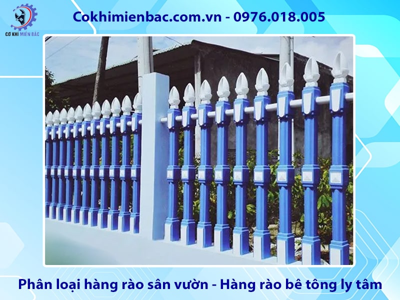 Phân loại hàng rào sân vườn - Hàng rào bê tông ly tâm