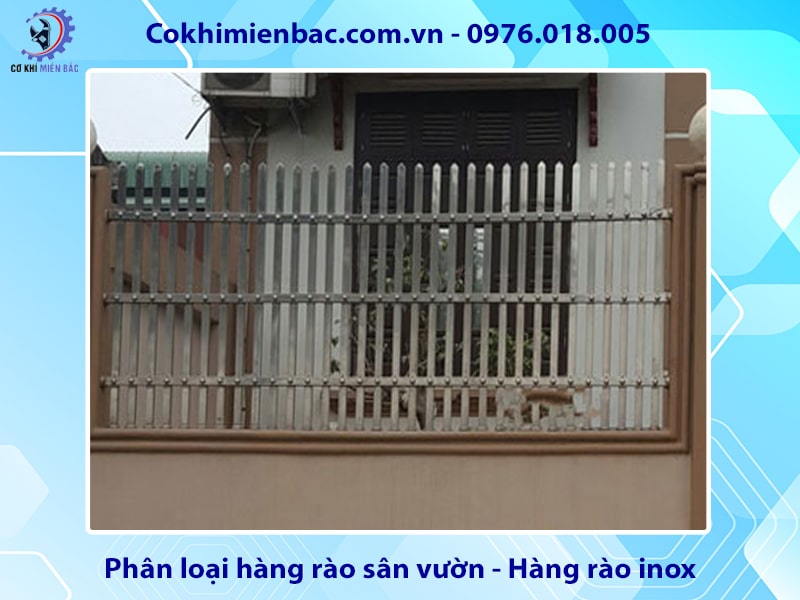 Phân loại hàng rào sân vườn - Hàng rào inox