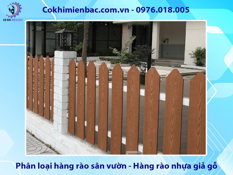 Phân loại hàng rào sân vườn - Hàng rào nhựa