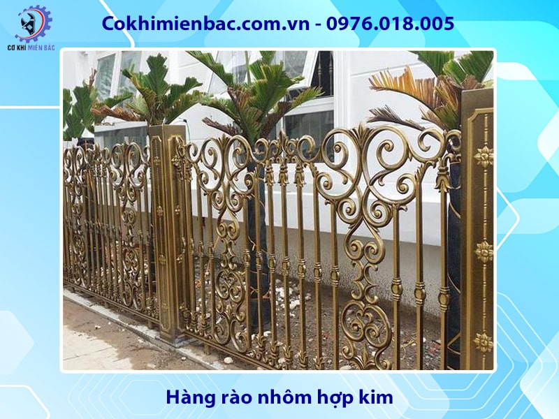 Các kiểu hàng rào nhà phổ biến hiện nay- Hàng rào nhôm hợp kim