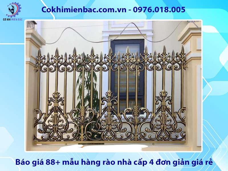 Báo giá 88+ mẫu hàng rào nhà cấp 4 đơn giản giá rẻ