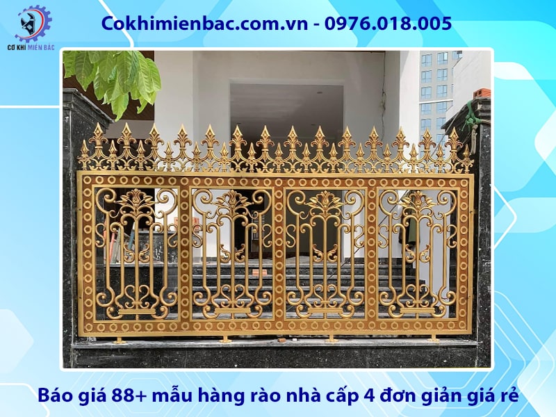 Báo giá 88+ mẫu hàng rào nhà cấp 4 đơn giản giá rẻ