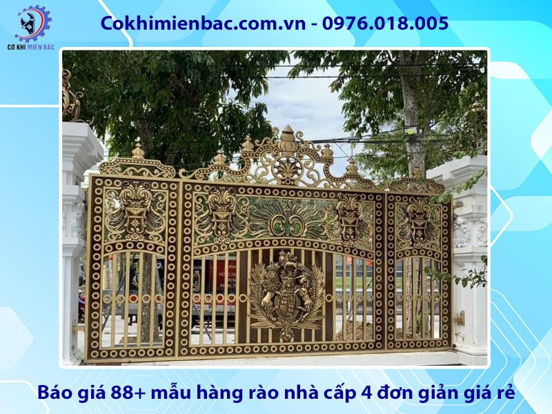 Báo giá 88+ mẫu hàng rào nhà cấp 4 đơn giản giá rẻ