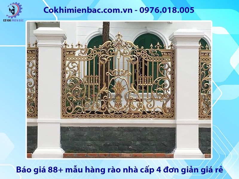 Báo giá 88+ mẫu hàng rào nhà cấp 4 đơn giản giá rẻ