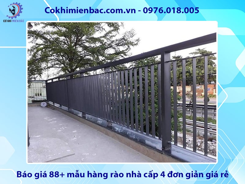 Báo giá 88+ mẫu hàng rào nhà cấp 4 đơn giản giá rẻ