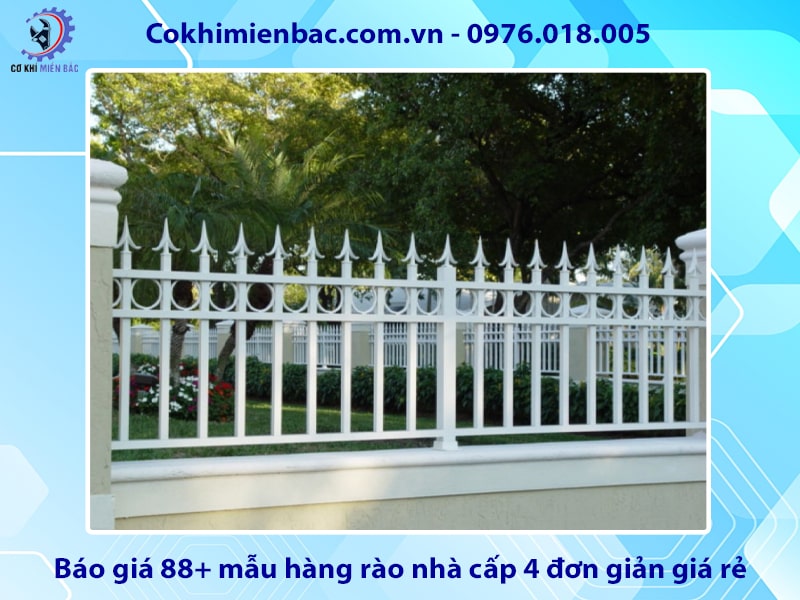 Báo giá 88+ mẫu hàng rào nhà cấp 4 đơn giản giá rẻ