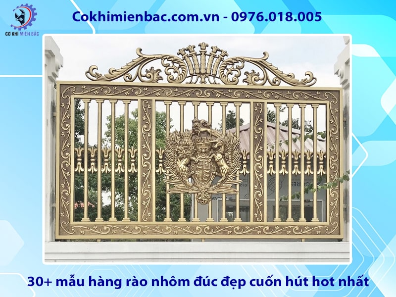 30+ mẫu hàng rào nhôm đúc đẹp cuốn hút hot nhất 2024