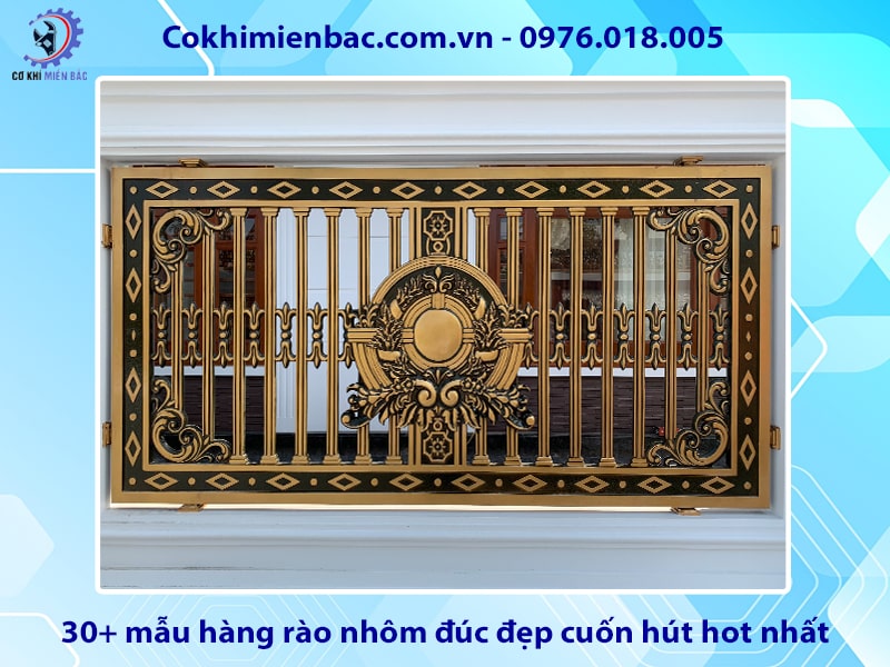 30+ mẫu hàng rào nhôm đúc đẹp cuốn hút hot nhất 2024