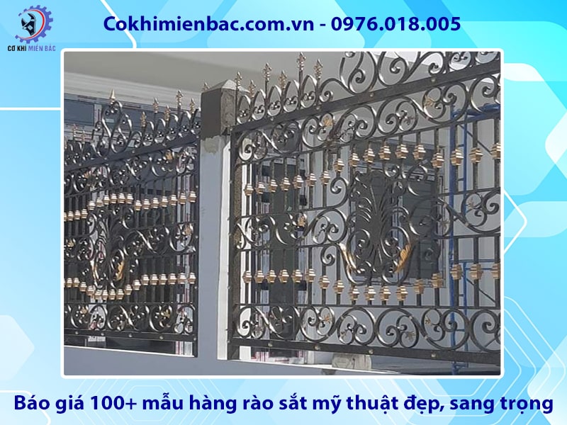 Báo giá 100+ mẫu hàng rào sắt mỹ thuật đẹp, sang trọng