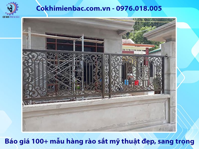 Báo giá 100+ mẫu hàng rào sắt mỹ thuật đẹp, sang trọng