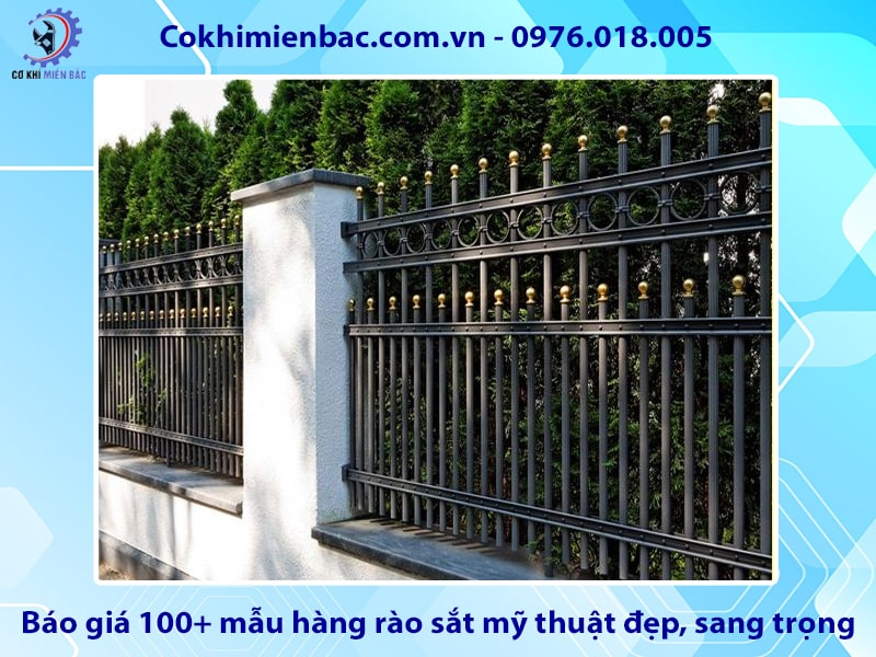 Báo giá 100+ mẫu hàng rào sắt mỹ thuật đẹp, sang trọng