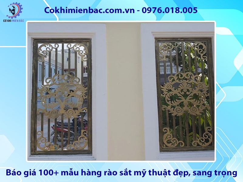 Báo giá 100+ mẫu hàng rào sắt mỹ thuật đẹp, sang trọng