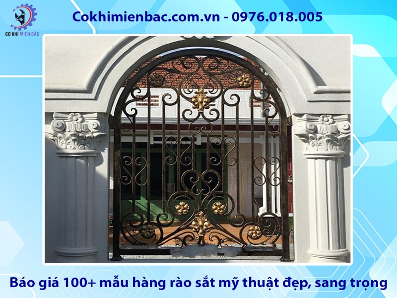 Báo giá 100+ mẫu hàng rào sắt mỹ thuật đẹp, sang trọng