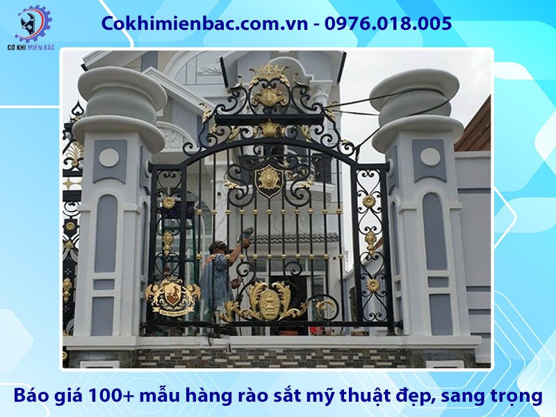 Báo giá 100+ mẫu hàng rào sắt mỹ thuật đẹp, sang trọng