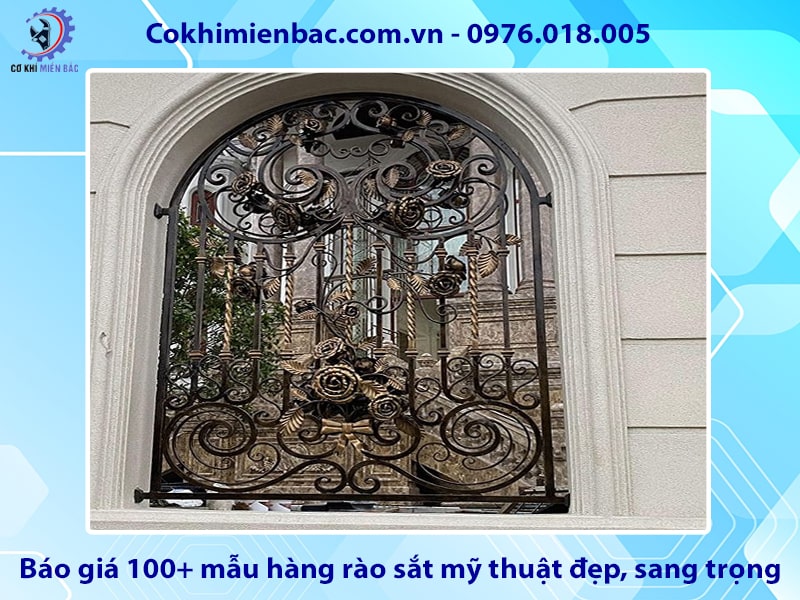 Báo giá 100+ mẫu hàng rào sắt mỹ thuật đẹp, sang trọng