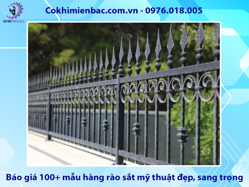 Báo giá 100+ mẫu hàng rào sắt mỹ thuật đẹp, sang trọng