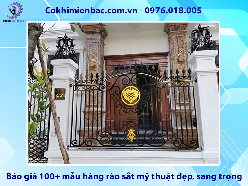 Báo giá 100+ mẫu hàng rào sắt mỹ thuật đẹp, sang trọng