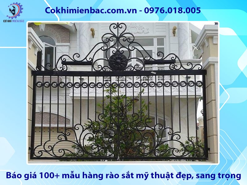 Báo giá 100+ mẫu hàng rào sắt mỹ thuật đẹp, sang trọng