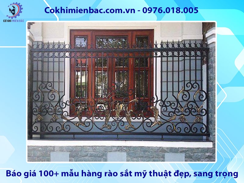 Báo giá 100+ mẫu hàng rào sắt mỹ thuật đẹp, sang trọng