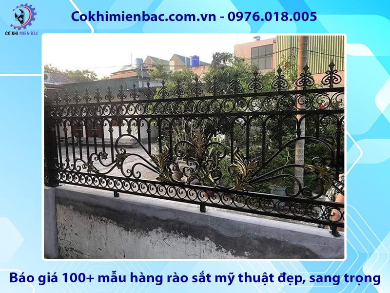 Báo giá 100+ mẫu hàng rào sắt mỹ thuật đẹp, sang trọng