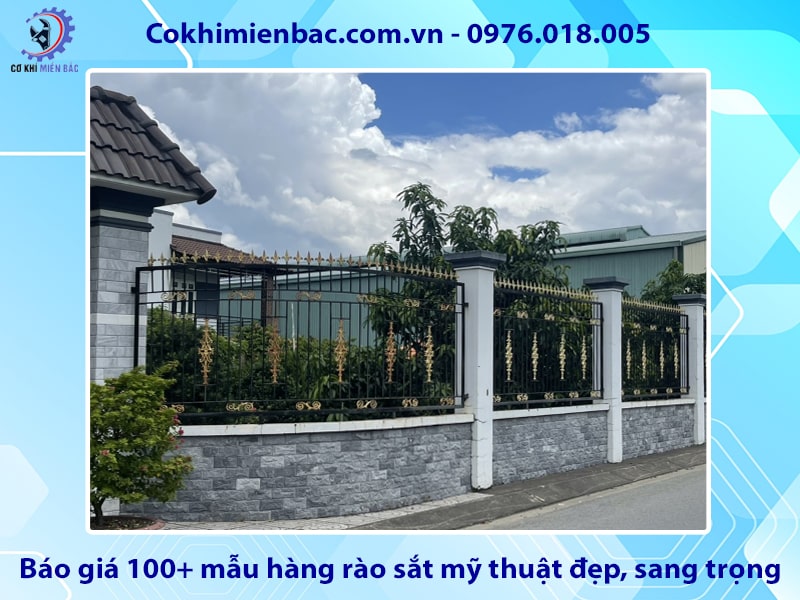 Báo giá 100+ mẫu hàng rào sắt mỹ thuật đẹp, sang trọng