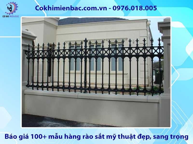 Báo giá 100+ mẫu hàng rào sắt mỹ thuật đẹp, sang trọng