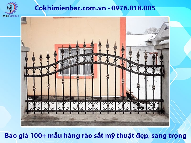 Báo giá 100+ mẫu hàng rào sắt mỹ thuật đẹp, sang trọng