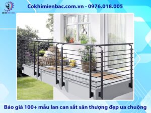 Báo giá 100+ mẫu lan can sắt sân thượng đẹp ưa chuộng 2025