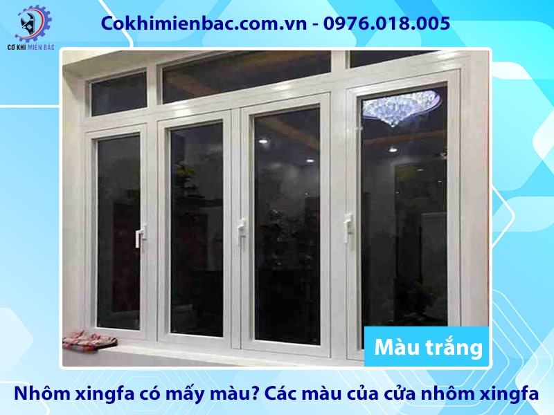 Các màu của cửa nhôm xingfa - màu trắng