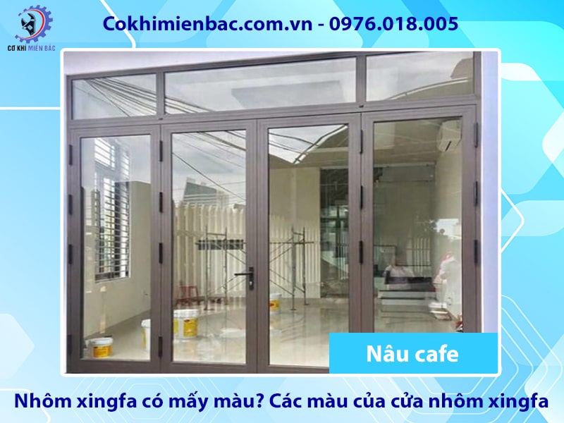 Các màu của cửa nhôm xingfa - Nâu cafe