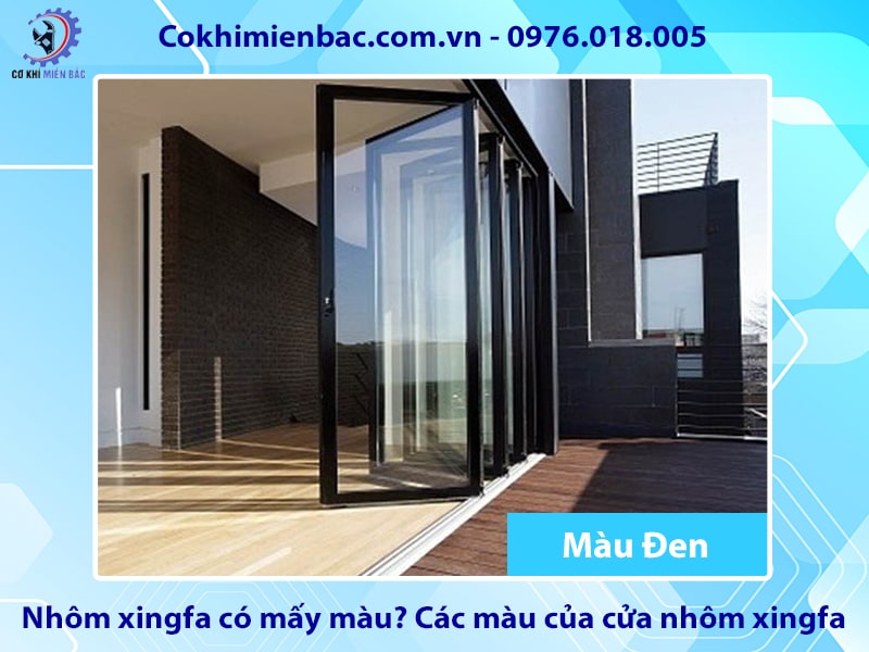 Các màu của cửa nhôm xingfa - Đen