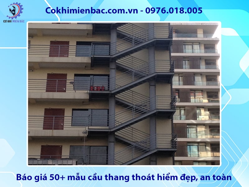 Báo giá 50+ mẫu cầu thang thoát hiểm đẹp, an toàn 2025