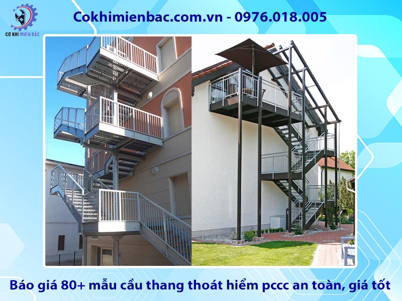 Báo giá 80+ mẫu cầu thang thoát hiểm pccc an toàn, giá tốt