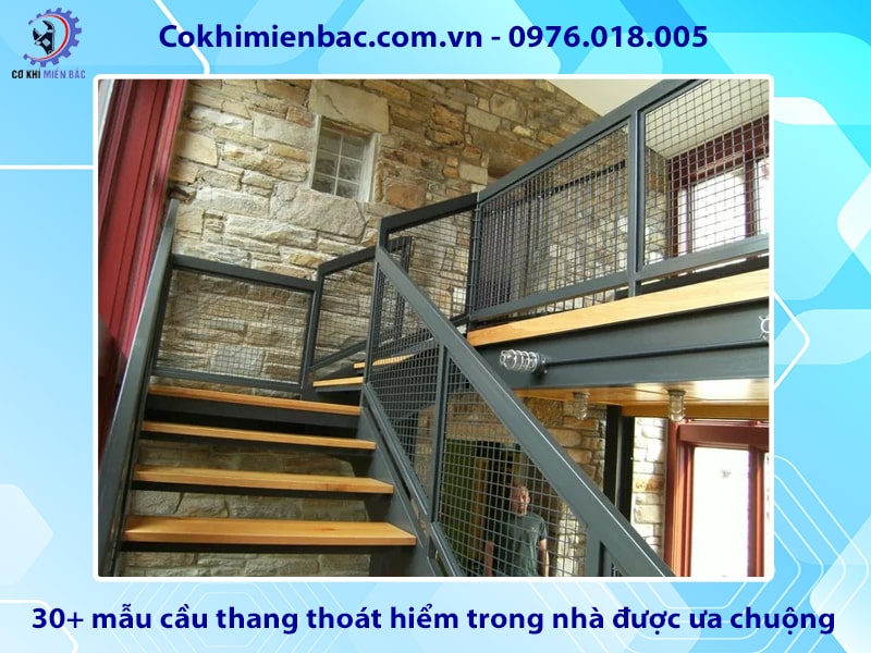 30+ mẫu cầu thang thoát hiểm trong nhà được ưa chuộng