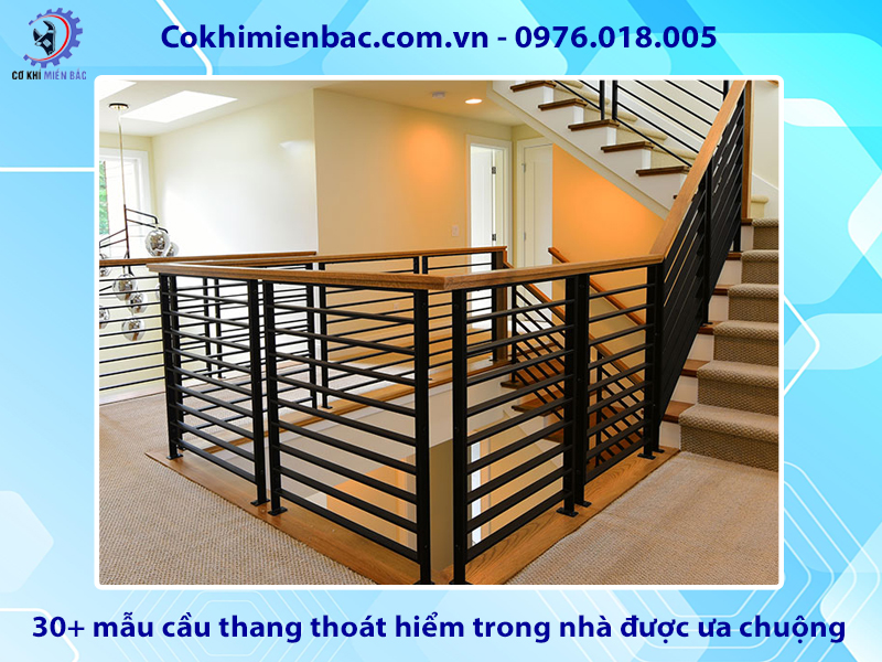 30+ mẫu cầu thang thoát hiểm trong nhà được ưa chuộng