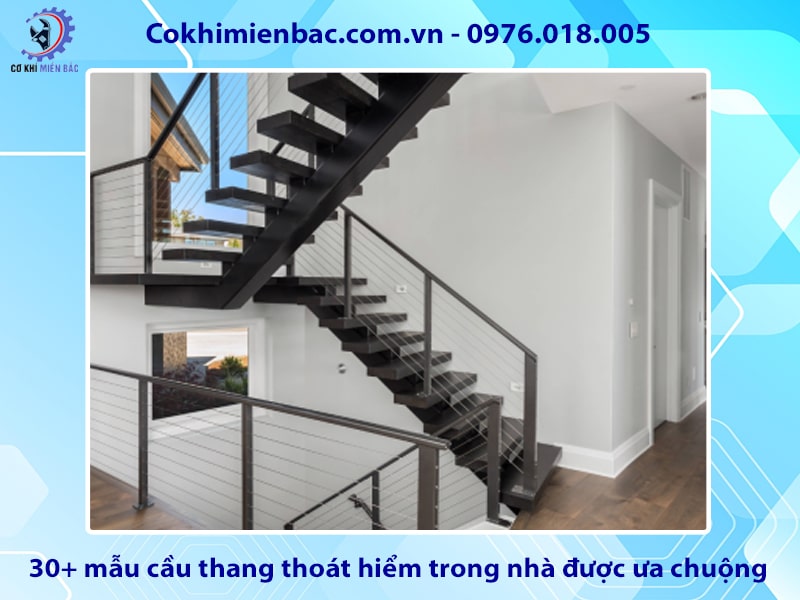 30+ mẫu cầu thang thoát hiểm trong nhà được ưa chuộng