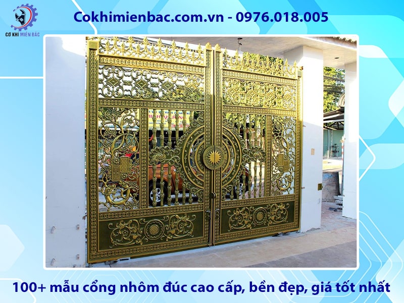 100+ mẫu cổng nhôm đúc cao cấp, bền đẹp, giá tốt nhất