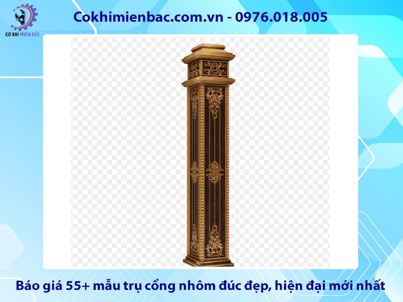 Báo giá 55+ mẫu trụ cổng nhôm đúc đẹp, hiện đại mới nhất