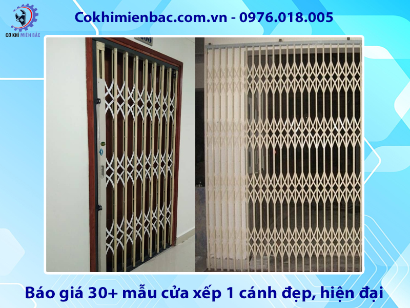 Báo giá 30+ mẫu cửa xếp 1 cánh đẹp, hiện đại năm 2025