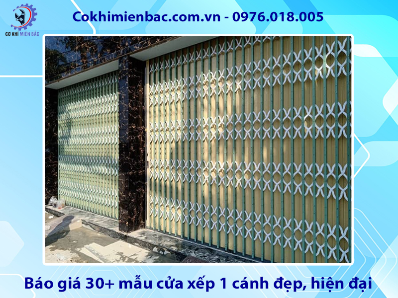 Báo giá 30+ mẫu cửa xếp 1 cánh đẹp, hiện đại năm 2025