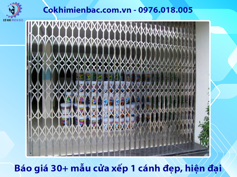 Báo giá 30+ mẫu cửa xếp 1 cánh đẹp, hiện đại năm 2025