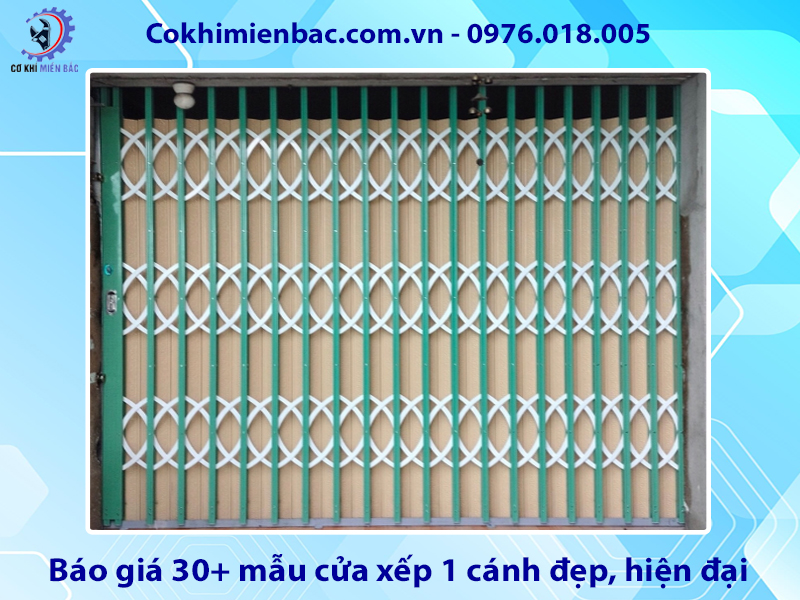 Báo giá 30+ mẫu cửa xếp 1 cánh đẹp, hiện đại năm 2025