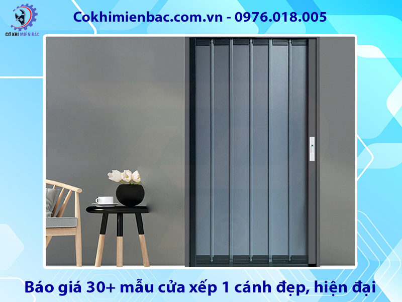 Báo giá 30+ mẫu cửa xếp 1 cánh đẹp, hiện đại năm 2025