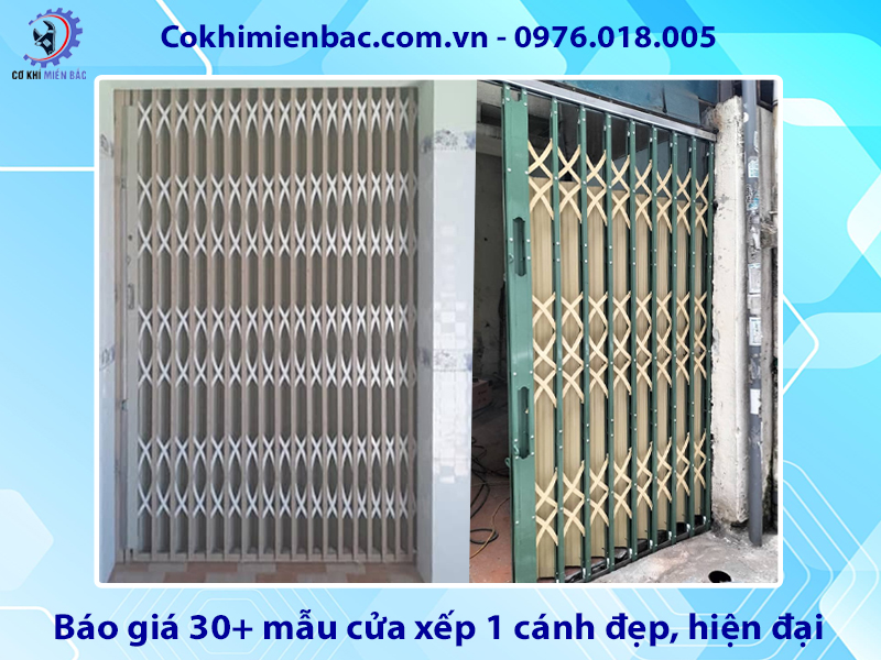 Báo giá 30+ mẫu cửa xếp 1 cánh đẹp, hiện đại năm 2025