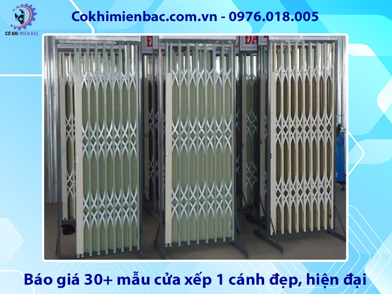 Báo giá 30+ mẫu cửa xếp 1 cánh đẹp, hiện đại năm 2025