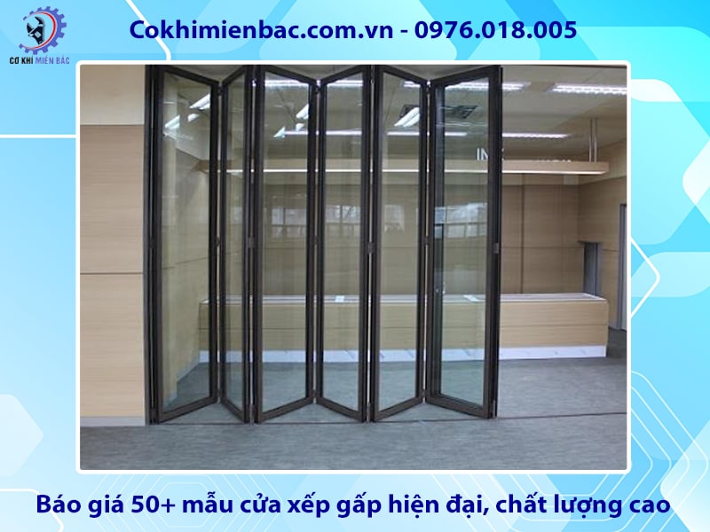 Báo giá 50+ mẫu cửa xếp gấp hiện đại, chất lượng cao