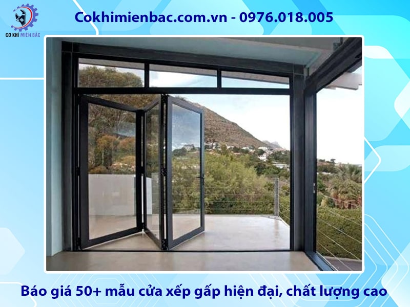 Báo giá 50+ mẫu cửa xếp gấp hiện đại, chất lượng cao