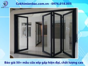 Báo giá 50+ mẫu cửa xếp gấp hiện đại, chất lượng cao