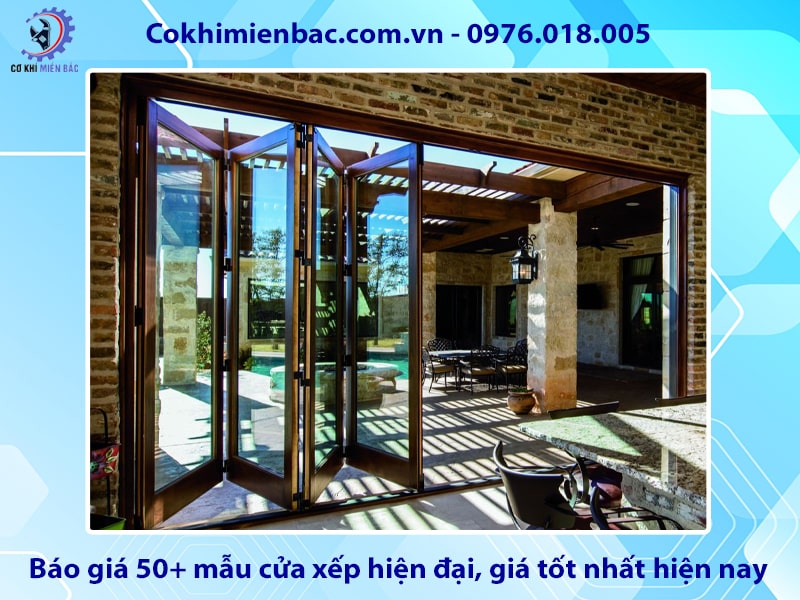 Báo giá 50+ mẫu cửa xếp hiện đại, giá tốt nhất hiện nay