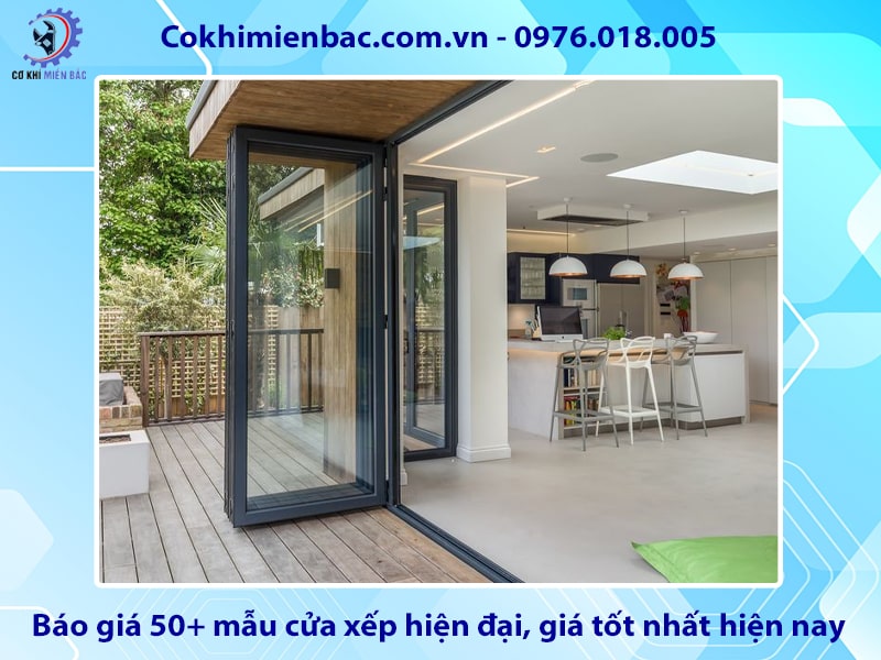 Báo giá 50+ mẫu cửa xếp hiện đại, giá tốt nhất hiện nay